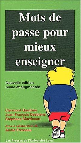 Cover of Mots de passe pour mieux enseigner
