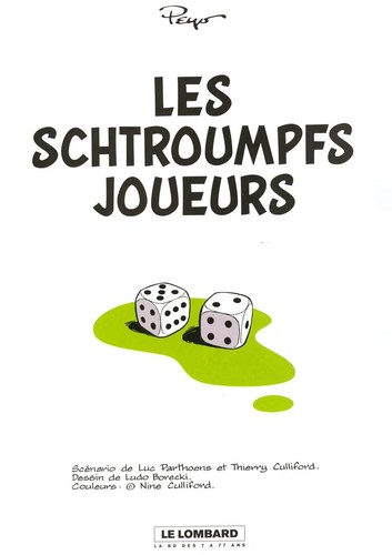 Cover of Les Schtroumpfs joueurs