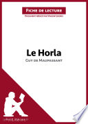 Cover of Le Horla de Guy de Maupassant (Analyse de l'oeuvre)