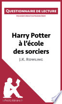 Cover of Harry Potter à l'école des sorciers de J. K. Rowling
