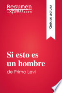Cover of Si esto es un hombre de Primo Levi