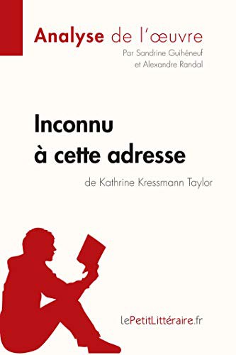 Cover of Inconnu à cette adresse de Kathrine Kressmann Taylor