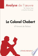 Cover of Le Colonel Chabert d'Honoré de Balzac (Analyse de l'oeuvre)
