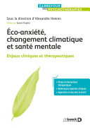 Cover of Eco-anxiété changement climatique et santé mentale