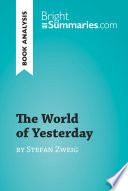 Cover of The World of Yesterday by Stefan Zweig