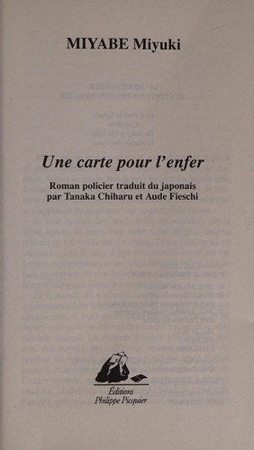 Cover of Une carte pour l'enfer