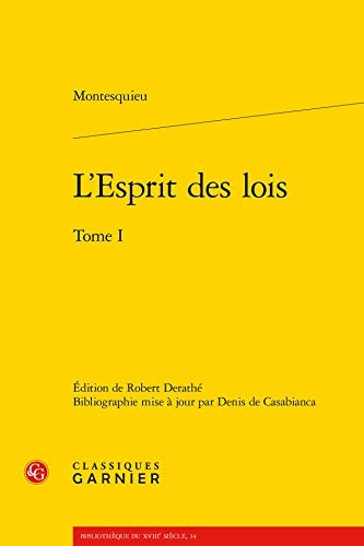 Cover of L' esprit des lois