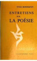 Cover of Entretiens sur la poésie