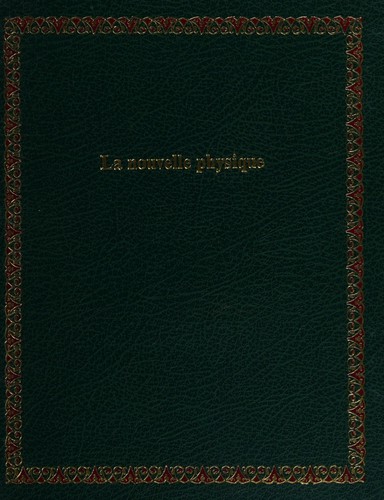 Cover of La Nouvelle physique
