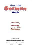 Cover of First 100 German words