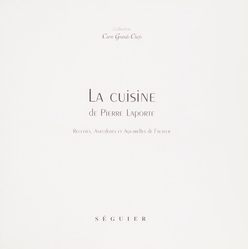 Cover of La cuisine de Pierre Laporte