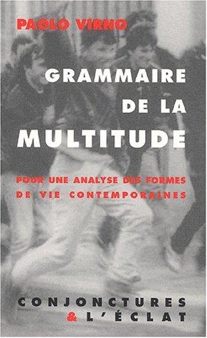 Cover of Grammaire de la multitude
