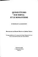 Cover of Quinze études sur Nerval et le romantisme
