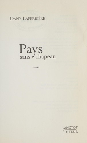 Cover of Pays sans chapeau