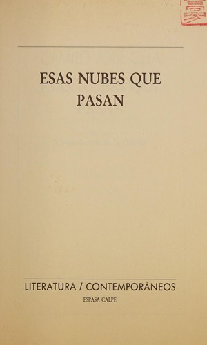 Cover of Esas nubes que pasan