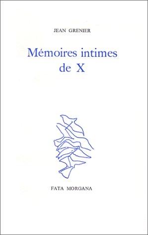 Cover of Mémoires intimes de X