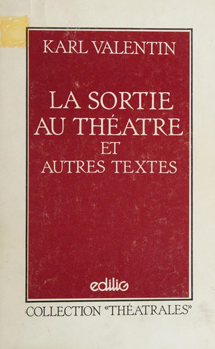 Cover of Sortie au théatre et autres textes