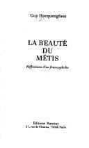 Cover of La beauté du métis