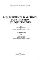 Cover of Les bâtiments d'archives
