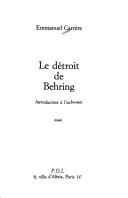 Cover of Le détroit de Behring