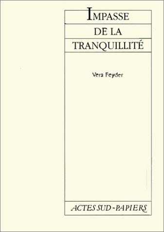 Cover of Impasse de la tranquillité