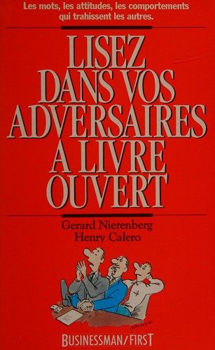 Cover of Lisez dans vos adversaires à livre ouvert