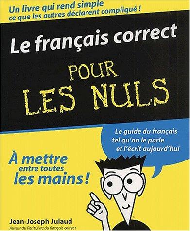 Cover of Le français correct pour les nuls
