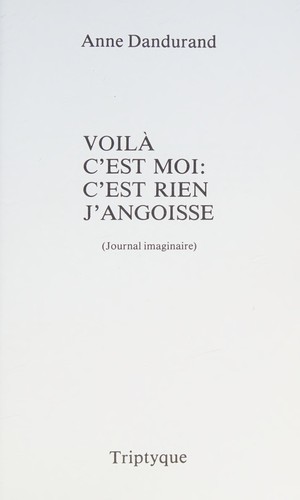 Cover of Voilà, c'est moi