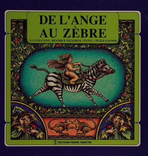Cover of De l'ange au zèbre