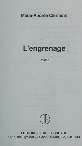 Cover of L'engrenage