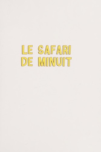 Cover of Le safari de minuit
