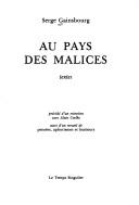 Cover of Au pays des malices