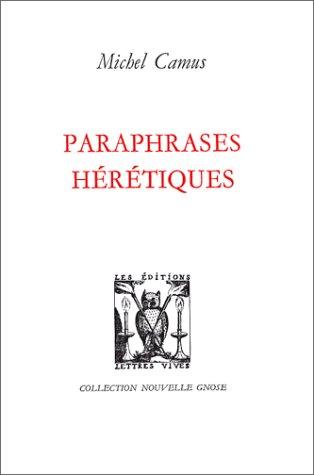Cover of Paraphrases hérétiques