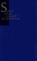 Cover of La Santé de Montaigne