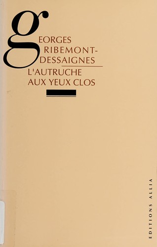 Cover of L'autruche aux yeux clos