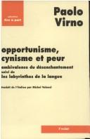 Cover of Opportunisme, cynisme et peur