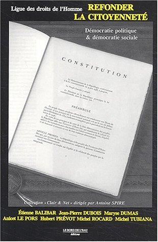 Cover of Refonder la citoyenneté