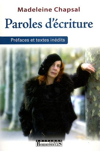 Cover of Paroles d'écriture