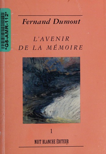 Cover of L' avenir de la mémoire
