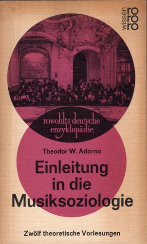 Cover of Einleitung in die Musiksoziologie