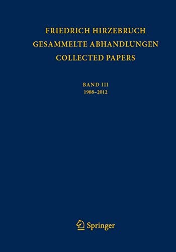 Cover of Gesammelte Abhandlungen - Collected Papers III