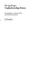 Cover of Unglaubwürdige Reisen