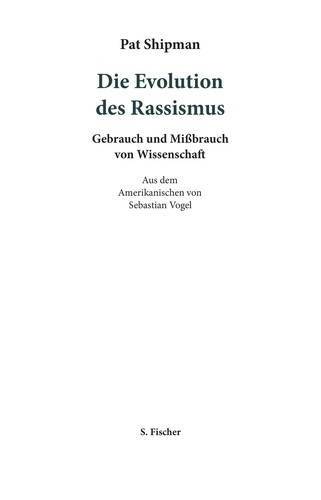 Cover of Die Evolution des Rassismus