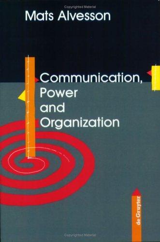 Cover of Communication, power and organization