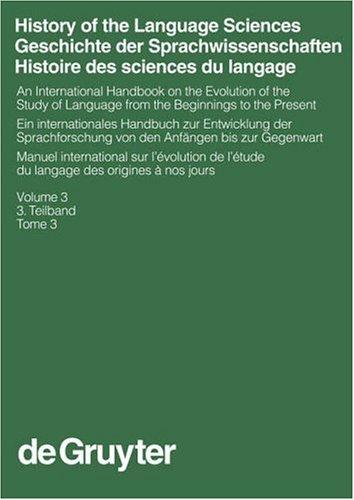 Cover of History Of The Language Sciences