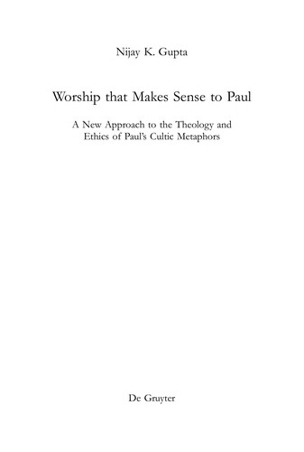 Cover of Worship that makes sense to Paul