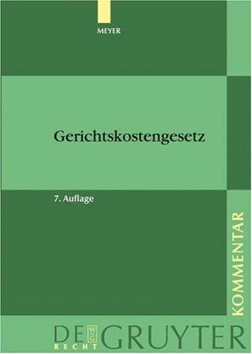 Cover of Gerichtskostengesetz