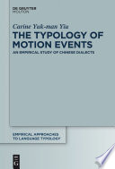 Cover of The Typology of Motion Events