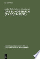 Cover of Das Bundesbuch (Ex 20,22-23,33)