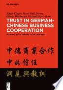 Cover of Trust in German-Chinese Business Cooperation
